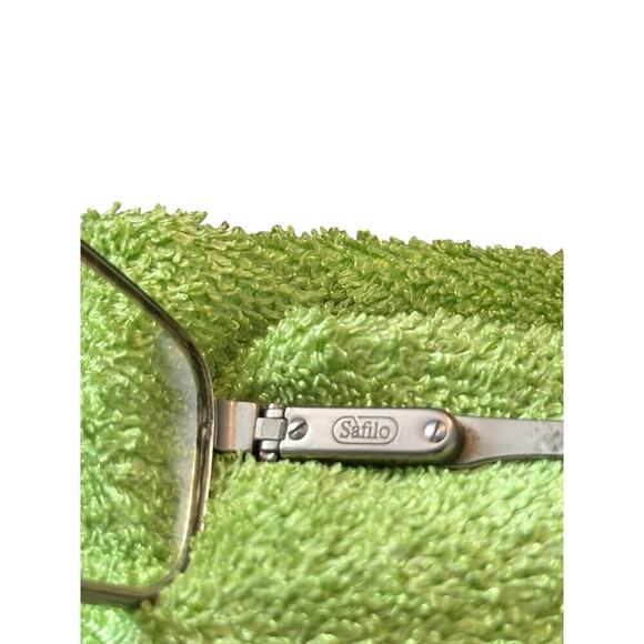 Vintage Safilo Elasta 3070 Square Frame Pilot Metal Sunglasses - Picture 4 of 8